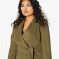 Harpreet Waterfall Lapel Double Breasted Duster Coat