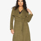 Harpreet Waterfall Lapel Double Breasted Duster Coat