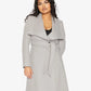 Harpreet Waterfall Lapel Double Breasted Duster Coat