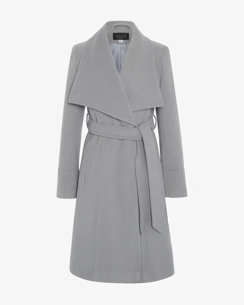 Harpreet Waterfall Lapel Double Breasted Duster Coat