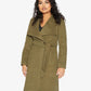 Harpreet Waterfall Lapel Double Breasted Duster Coat