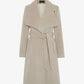 Harpreet Waterfall Lapel Double Breasted Duster Coat