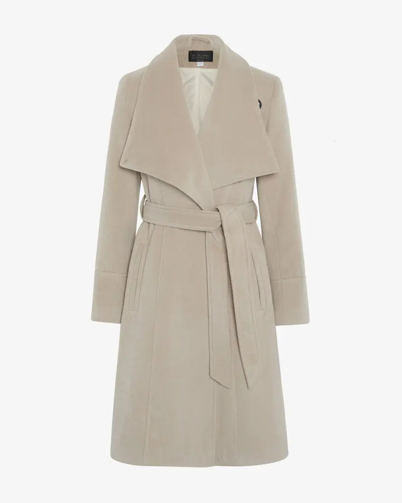 Harpreet Waterfall Lapel Double Breasted Duster Coat