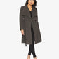 Harpreet Waterfall Lapel Double Breasted Duster Coat