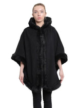 Women's wool cape with hood hotsell