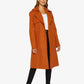 Dina Lapel Collar Duster Coat With Belt