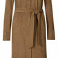 Ex Per Una - Womens Tan Brown Suedette Longline Duster Coat