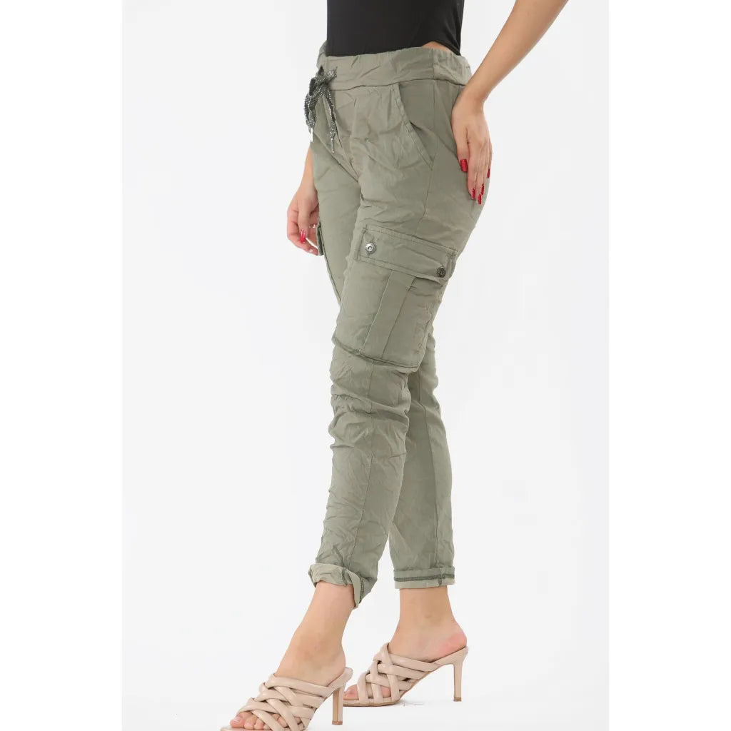 Flap Pocket Detail Magic Cargo Trousers Leggings