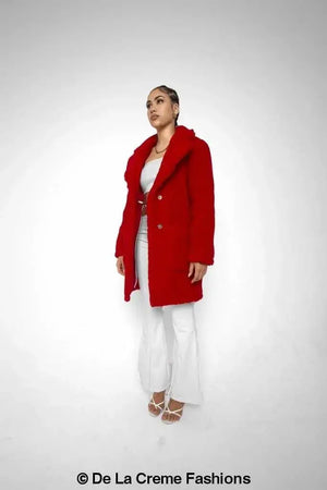 Jacqueline Oversized Teddy Coat