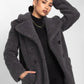 Janine Teddy Coat With Double Breasted Fit