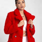 Janine Teddy Coat With Double Breasted Fit