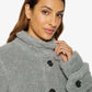 Julie High Neck Borg Teddy Coat