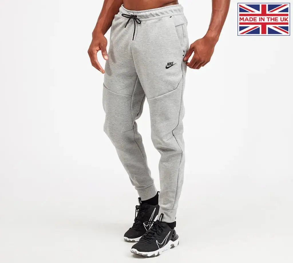 Nike grey joggers white tick sale