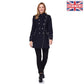 De La Creme - Womens Military Coat With Contrast Buttons