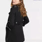 De La Creme - Womens Military Coat With Contrast Buttons