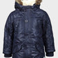 Minoti - Boys Quilted Winter Padded Jacket Faux Fur Hooded Puffa Coat