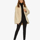 Jenna Open Front Belted Teddy Coat
