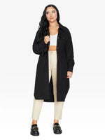 Oversized Longline Shacket Black / One Size (Fits Uk 8 - 14)