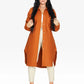 Oversized Longline Shacket Orange / One Size (Fits Uk 8 - 14)