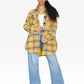 Oversized Nova Check Wool Blend Shacket Yellow / One Size (Fits Uk 8-14)
