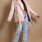 Pink Faux Suede Aviator Jacket (11701) Coats & Jackets