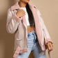 Pink Faux Suede Aviator Jacket (11701) Coats & Jackets