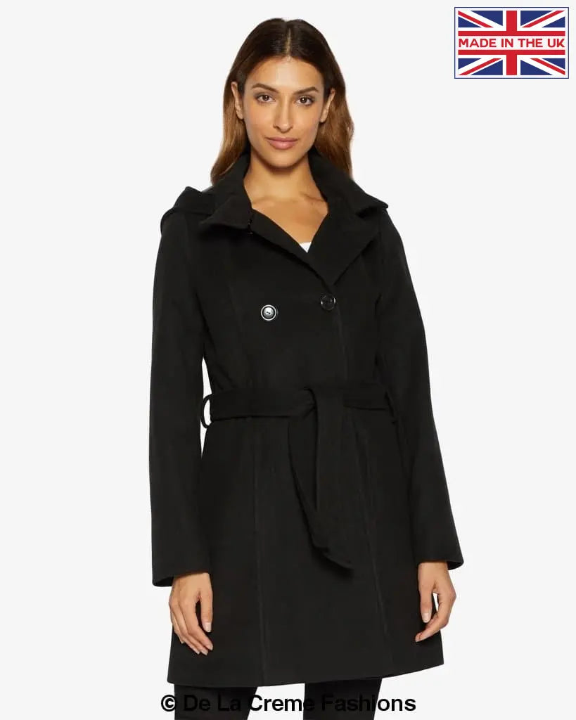 Stephanie Double Breasted Hooded Coat