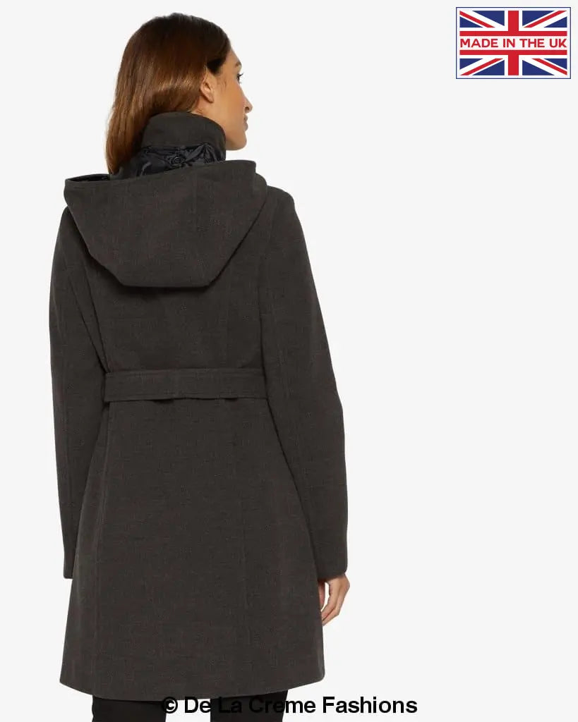 Stephanie Double Breasted Hooded Coat