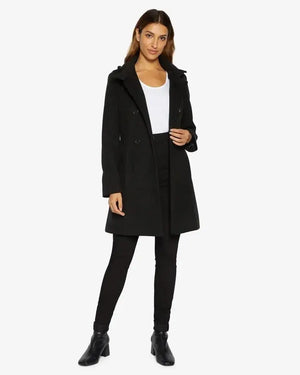 Stephanie Double Breasted Hooded Coat