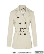 De La Creme - Womens Spring/Summer Double Breasted Short Coat