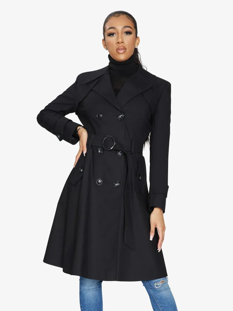 Spring/summer Double Breasted Trench Mac Coat (1201-Sp)