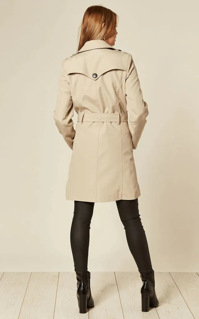 De La Creme - Womens Spring/summer Double Breasted Trench Coat