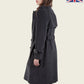 VENTURA - Tailored Stylish Collarless Trench Coat