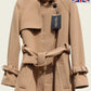 VENTURA - Tailored Stylish Collarless Trench Coat