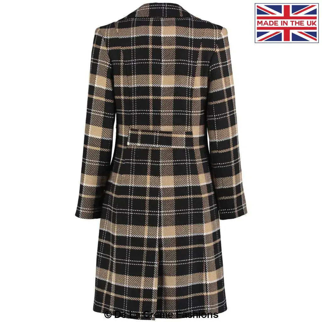 Check wool coat online
